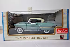 Sunstar 1601 1953 Chevrolet Bel Air Blue 1:18 Scale - Picture 1 of 12