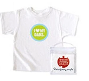 Wry Baby - Toddler T-Shirt - 12-18 months - "I Love My Dads" - Picture 1 of 1