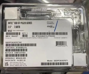 Intel P5520 7.68TB SSD U.2 PCIe 4.0 SSDPF2KX076T1N1 14 PBW Solid State Drive - Picture 1 of 2