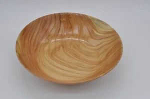 Stunning Handmade 10.5" Wooden Honey Locust Bowl Beautiful Color 11 X 11 X 3" - Picture 1 of 13