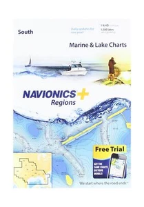 Navionics Plus Regions South Marine and Lake Charts on SD/MSD - Picture 1 of 2