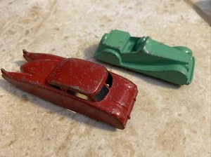 Vintage 1950's Midgetoy USA Futuristic Car Red and MG TD Car - Picture 1 of 3