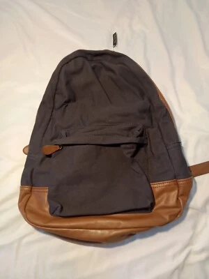 Aldo Cotton & Faux Brown Trim  Backpack Unisex NWT - Image 1 of 4