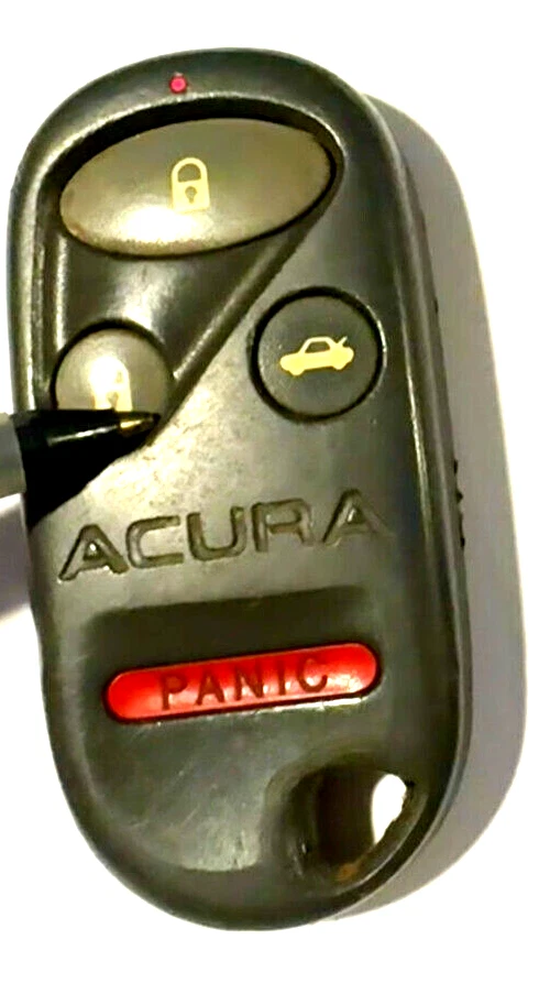 ACURA CL 2001 OEM ключ меньше вход автомобиля брелок дистанционный брелок 4 кнопки серый бесключевой - Изображение 1 из 4