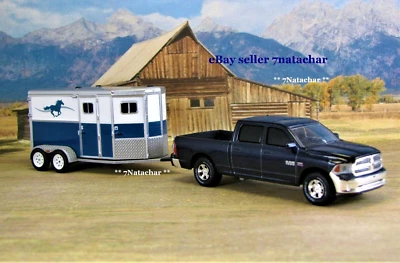 2009 - 2018 Dodge Ram Truck + Horse Trailer Farm Ranch Stable Equine Set - Image 1 of 4