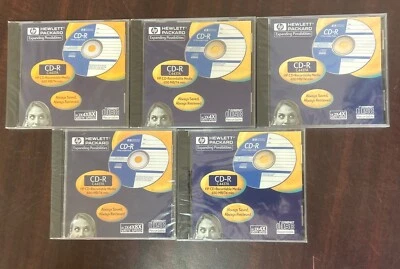 5 Pack - HP Hewlett Packard CD-R C4437A - 650 MB/74 Minutes NEW & SEALED - Image 1 of 2