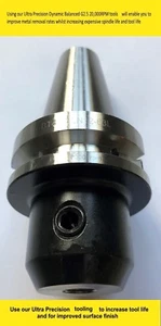 BT40 Ultra Precision 12 mm Seitenstück Endfräshalter Balanced G2,5 20.000 U/min 63L - Bild 1 von 1