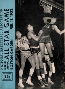 1952 Second Annual NBA All Star Game Program Boston Garden Paul Arizin MVP - Picture 1 of 8
