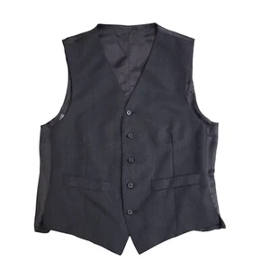 Alexandre Black 2 Pocket Smart Formal Waistcoat UK Men's M 40" - Picture 1 of 4