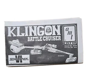 AMT Ertl Star Trek VI: TUC Klingon Battle Cruiser Instruction Sheet #8229 - Picture 1 of 6