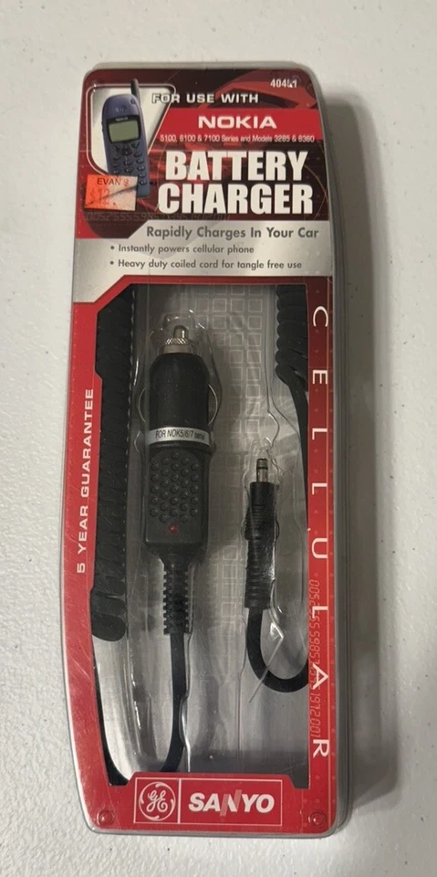 CARGADOR BATERÍA SANYO Uso con Nokia 5100 6100 Serie 7100 y Modelos 3285 6360 8265 Foto 1 de 3