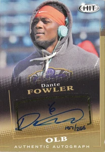 SAGE-HIT DANTE FOWLER ORO-AUTÓGRAFO RC/256 COMANDANTES VAQUEROS CARNEROS HALCONES - Imagen 1 de 1