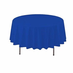 1 of Party Essentials 84" Round Valumost Table Covers - Royal Blue - Picture 1 of 1