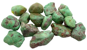 59 Gramm 15 grüne Schwemmsonorane Türkis Nugget Cabochon grob EBS8889/111725 - Bild 1 von 2