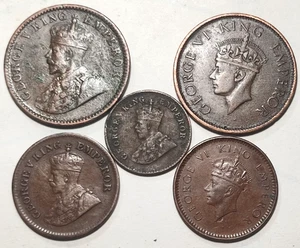 # BRITISH INDIA GEORGE V & VI - QUARTER ANNA, 1/2 PICE, 1/12 ANNA - OLD COINS 5 - Picture 1 of 3