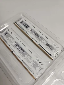 White Ballistix Sport Lt 8GB Total DDR4 RAM 2400 MHZ (2x4GB)  - Picture 1 of 4