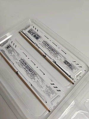 White Ballistix Sport Lt 8GB Total DDR4 RAM 2400 MHZ (2x4GB)  - Image 1 of 4