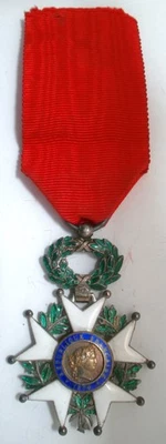 Chevalier Légion d'honneur 1870 IIIe République Ordre médaille France ARGENT - Photo 1/4