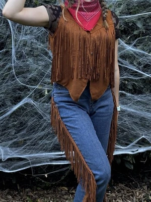 Disfraz de vaquero para mujer S/M vaquera occidental Foto 1 de 4