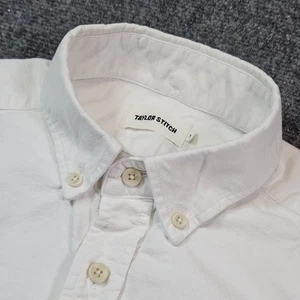 Camisa Taylor Stitch Heavt blanca de algodón orgánico Oxford con botones para hombre 36 - Imagen 1 de 19