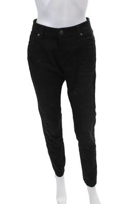 Burberry Brit Womens Zip Button Straight Leg Slim Lined Pants Black Size EUR 25 - Image 1 of 4
