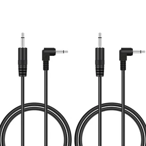 Confezione da 2 Spine TS Mono 3ft 3.5mm 1/8" Maschio a 90 Gradi Angolo Retto 3.5mm Maschio M... - Foto 1 di 4