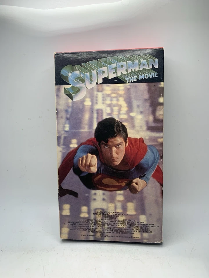 Superman The Movie (VHS, 1986) Christopher Reeve 1978 Family Action - Image 1 of 4