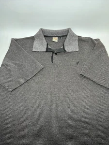 Vintage Golden Breed Mens Corduroy Brown Polo Shirt Size L - Foto 1 di 6