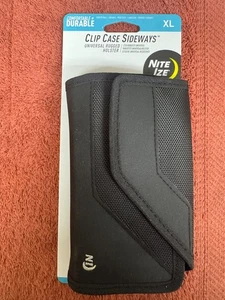 Nite Ize Clip Case Sideways Rugged Universal Holster XL Black NEW - Picture 1 of 2