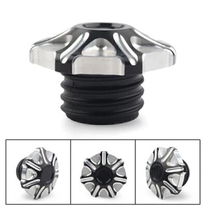 Vented Gas Cap Fuel Tank Right-hand Thread For Harley Sportster CNC Billet 1PC - Picture 1 of 10