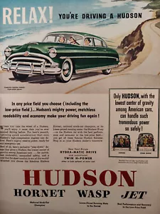 1953 LIFE Ad Advertisement You're Driving a HUDSON! Hornet Wasp Jet - Picture 1 of 1