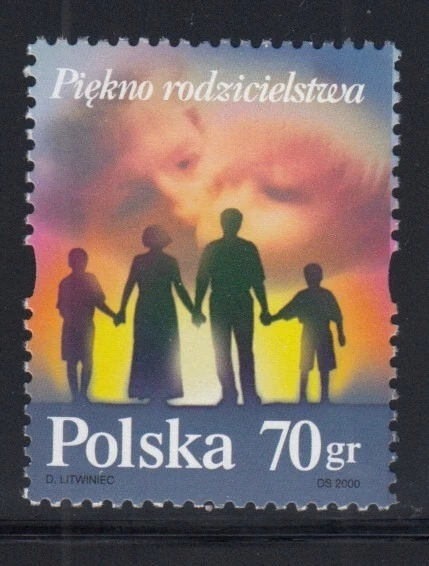 Sello POLONIA Parenthood MNH Foto 1 de 1