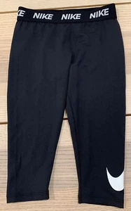 NET Nike Black Dri Fit Running Leggins For Girls Sz. 6x 6-7 Years-old - Picture 1 of 6