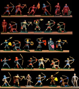 Starlux Knights - Set of 31 Knights in 17 poses - 60mm Painted - colors vary - Picture 1 of 1