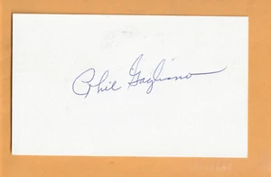 Tarjeta firmada por Phil Gagliano Cincinnati Reds 3x5 Memphis State Tigers - Imagen 1 de 2