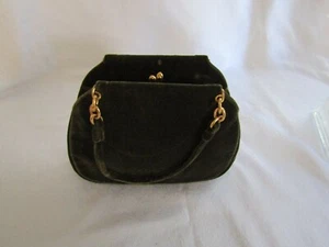 VINTAGE BIENEN-DAVIS VELVET HANDBAG - Picture 1 of 7