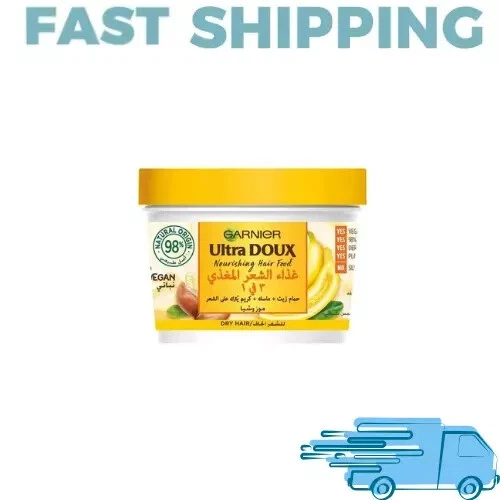1X Garnier Ultra Doux Nourishing Hair Food Banana 3-in-1 For Dry Hair, 390 ml - Image 1 of 1