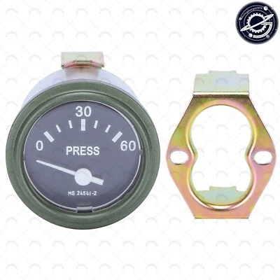 Manómetro de presión de aceite Willys Jeep M38 M38A1 G758 Dodge Truck M37 G741 24 voltios 0-60 Foto 1 de 4