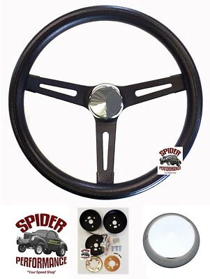 1970-1980 Mercury steering wheel 13 1/2" MUSCLE CAR BLACK - Image 1 of 4