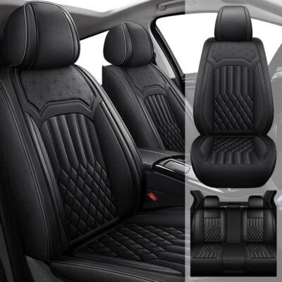 Car 5-Seat Covers PU Leather Front+ Rear For Ford C-Max Hybrid/ Energi 2013-2018 Foto 1 de 4