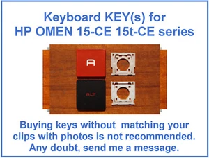 HPO01 Keyboard KEY for HP OMEN 15-CE & 15t-CE series RED BACKLIT - Picture 1 of 11