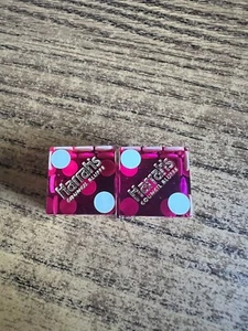 Una coppia di dadi - Harrah's Casino - numeri misti - Council Bluffs Iowa VIOLA - Foto 1 di 2