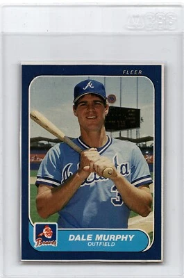1986 Fleer 切割盒面板 Dale Murphy — 第 1/2 张图片