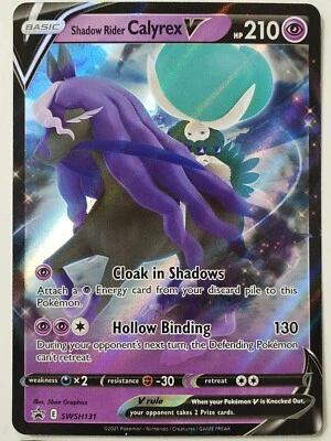 PROMO HOLO Shadow Rider Calyrex  V SWSH131 - NM - Sword Shield Pokemon Card - Image 1 of 3