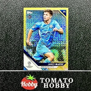 TOPPS CROMO UEFA JAPONÉS 2021-22 JAMES MCATEE RC/150 AMARILLO MOJO REFRACTOR - Imagen 1 de 2