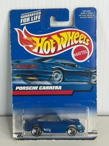 2000 Hot Wheels Porsche Carrera Blue Mainline w/ Chrome 3 Spoke Wheels #146 New - Picture 1 of 2