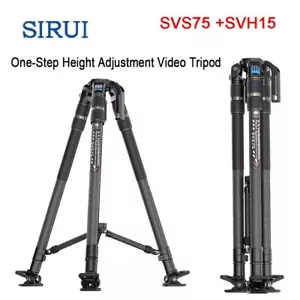 SIRUI SVS75 Tripod SVH15 Head Drag-Control Video Fluid Head Rapid Outdoor Tripod - Picture 1 of 14