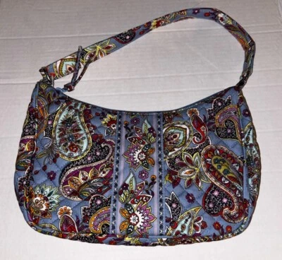 Cartera Bandolera Vera Bradley Frannie Media Luna Provenza Cachemira Nueva con Etiquetas Foto 1 de 4