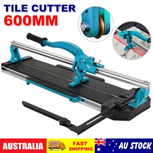 600 mm Manual Tile Cutter Cutting Breaker Machine Single Rail Double Brackets - Picture 1 of 12
