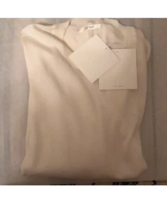 THE ROW ECKO top in cotton and cashmere short  sleeve sweater size M $1490 - Image 1 of 4